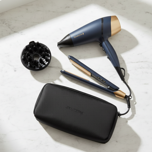 Combo Sapphire Luxe DS5805 - Flat lay contenido completo con estuche