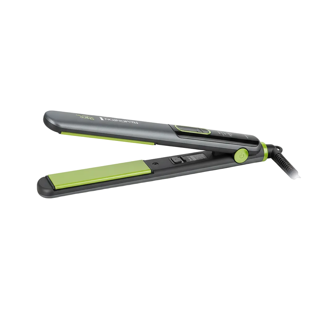 Plancha Remington® Shine Therapy Pro sobre fondo blanco