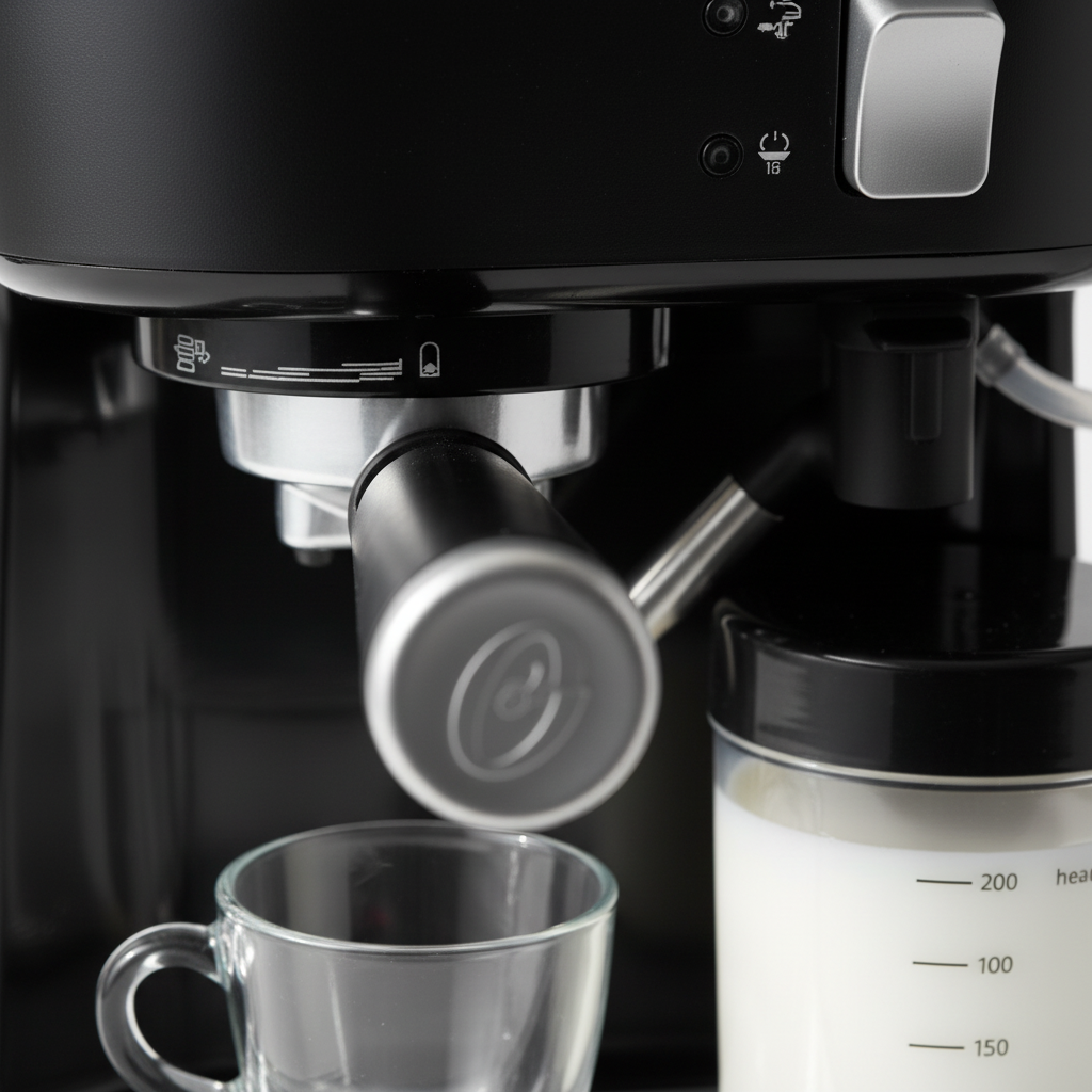 Detalle del portafiltro y espumador de la Cafetera Oster®